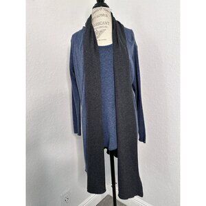 Majestic Filatures Du Lion Blue Deluxe Teeshirt Jacket / Sleeveless Top  4 NWT